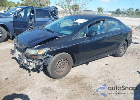 2013 Honda Civic Lx z USA, uszkodzony, nr VIN 2HGFB2F58DH596769